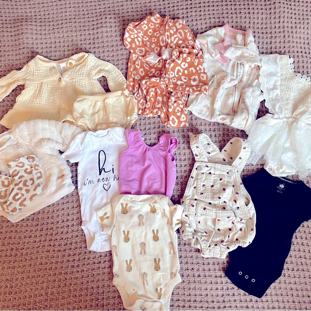Baby Girl Clothes Bundle (0-3 month) - 13 pieces